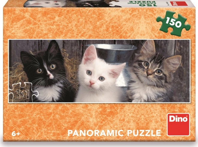 Puzzle Tři koťátka panoramic