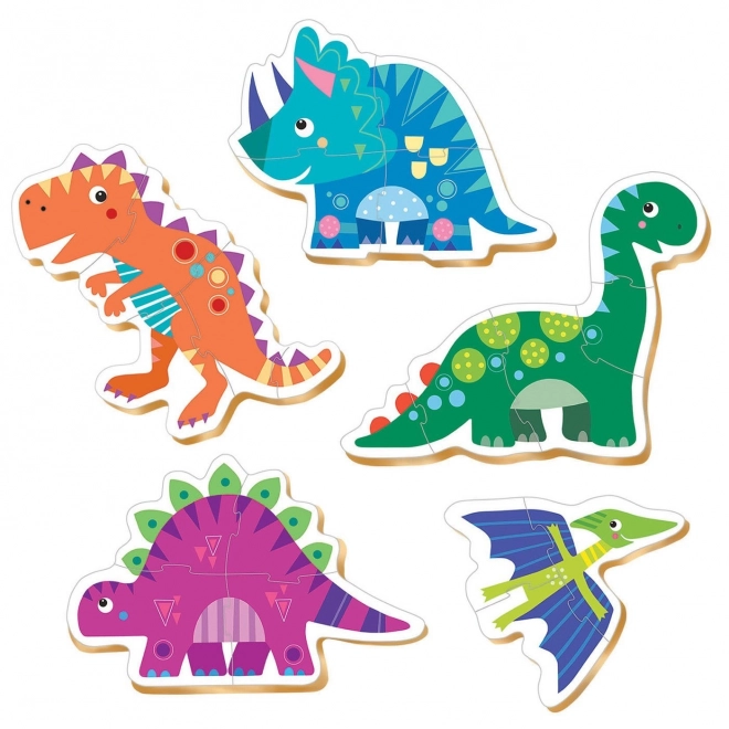 EDUCA Baby puzzle Dinosauři 5v1 (3-5 dílků)