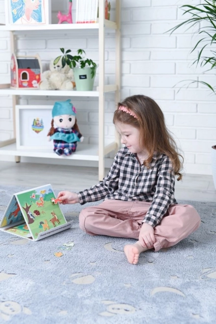 Magnetická puzzle knížka - Lesní zvířata