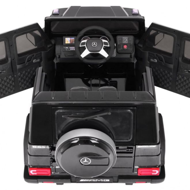 Mercedes AMG G65 Auto na baterie pro děti Černé + lakované + nosič zavazadel + světla Zvuky