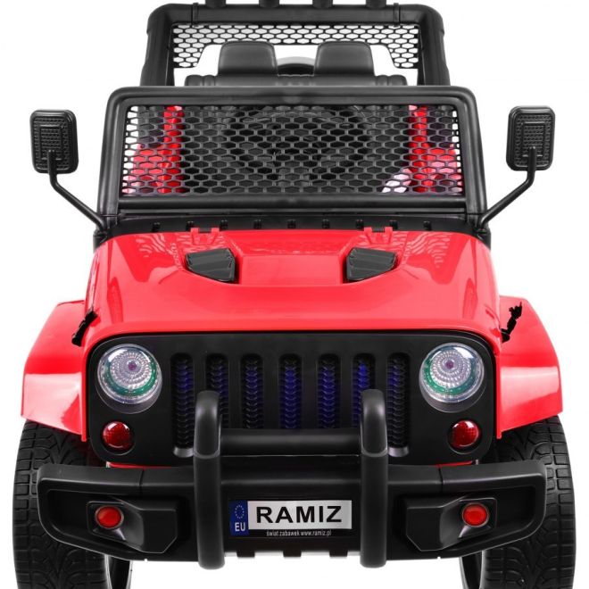 Terénní auto Raptor Drifter Red + Dálkové ovládání + Pohon 4x4 + Úložný prostor + Pomalý start + MP3 LED dioda