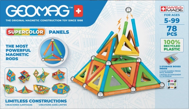 GEOMAG Supercolor Panels 78 dílků