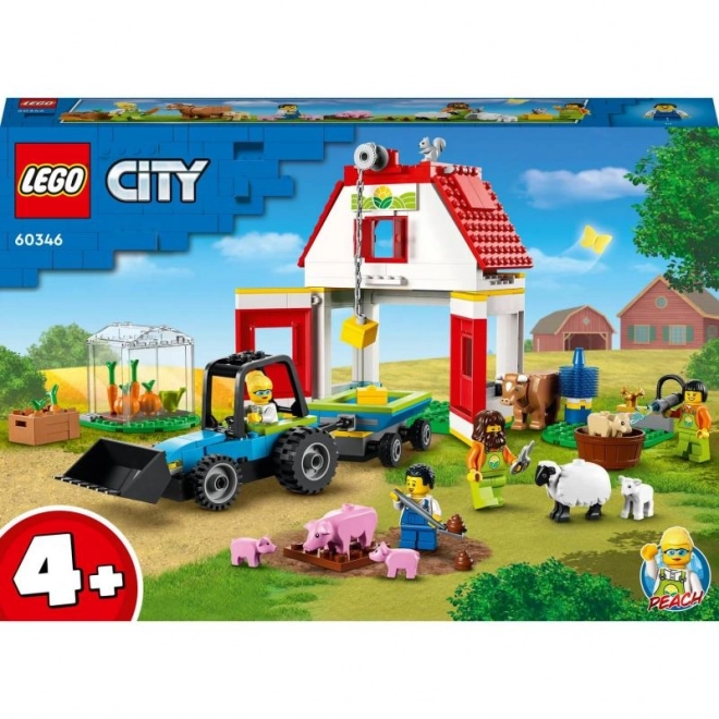 LEGO City 60346 Stodola a zvířátka z farmy