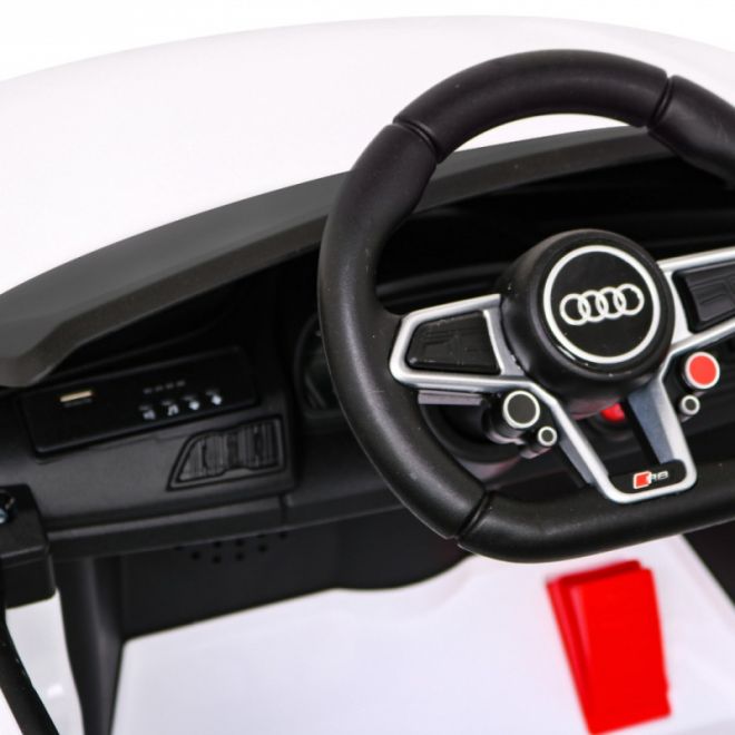 Audi R8 LIFT Bateriové auto bílé + dálkové ovládání + EVA kola + MP3 + LED