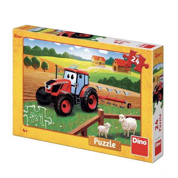 Puzzle Traktor Zetor orba - 24 dílků