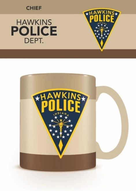 Hrnek Stranger Things Hawking Police