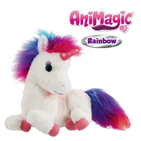 Interaktivní maskot Animagic Rainbow My Glowing Unicorn