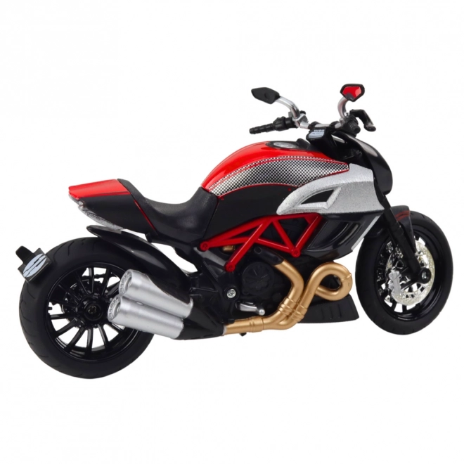 Sportovní kovový motocykl se světly a zvuky