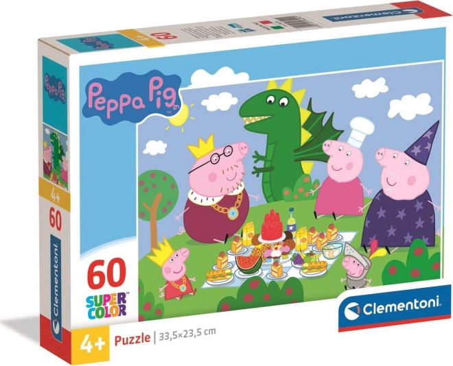 CLEMENTONI Puzzle Prasátko Pepina 60 dílků