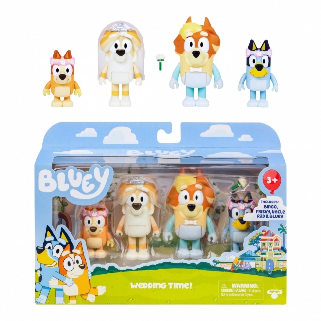 Svatba strýčka Blueyho 4-pack figurek