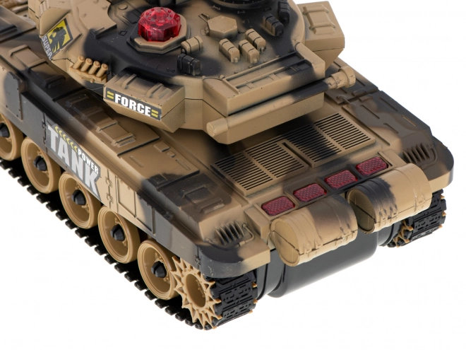 RC velký tank 2,4 GHz pouštní kamufláž