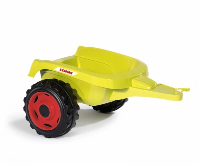 Šlapací traktor CLAAS Arion 400 s vozíkem zelený