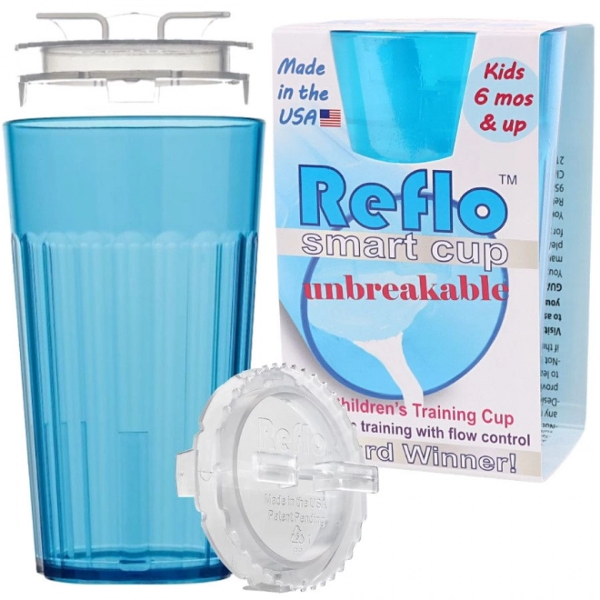 Reflo NEW NON-LEAKING dětský tréninkový hrneček modrý