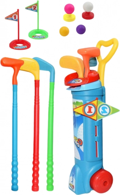 Dětský golfový set s vozíkem - 20 dílů