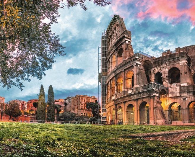TREFL Panoramatické puzzle Koloseum za úsvitu 1000 dílků