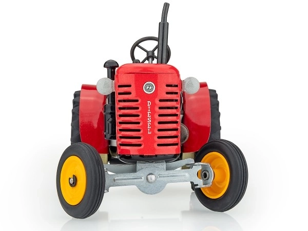 Traktor Zetor 25A červený na klíček kov 15cm 1:25 v krabičce Kovap