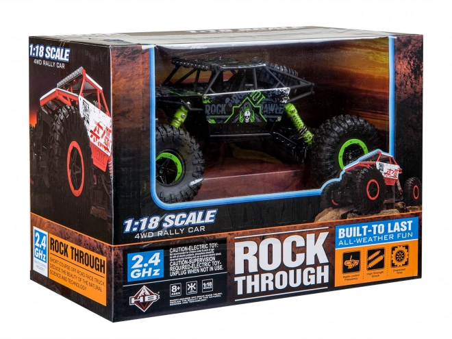 RC auto Rock Crawler HB 2.4GHz 1:18 zelené