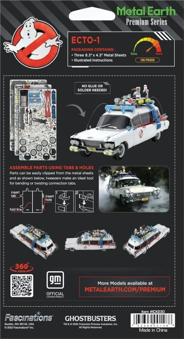 METAL EARTH 3D puzzle Premium Series: Ghostbusters, Ecto-1