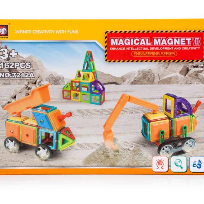 Magnetická stavebnice Magical Magnet - 162 dílů