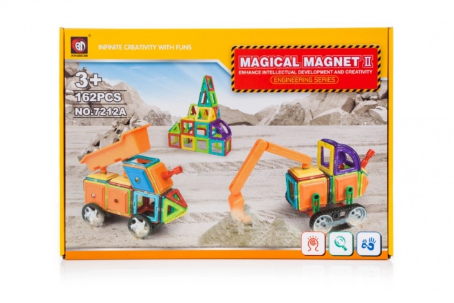 Magnetická stavebnice Magical Magnet - 162 dílů