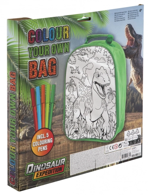 Vybarvovací batoh dinosaurus
