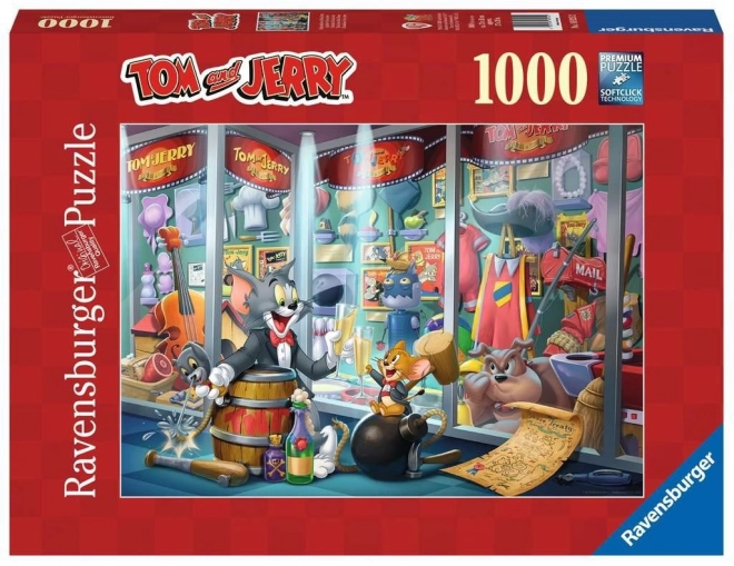 Puzzle 2D 1000 dílků Tom a Jerry