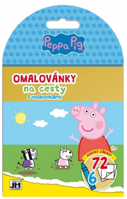JIRI MODELS Omalovánky na cesty s voskovkami Prasátko Peppa