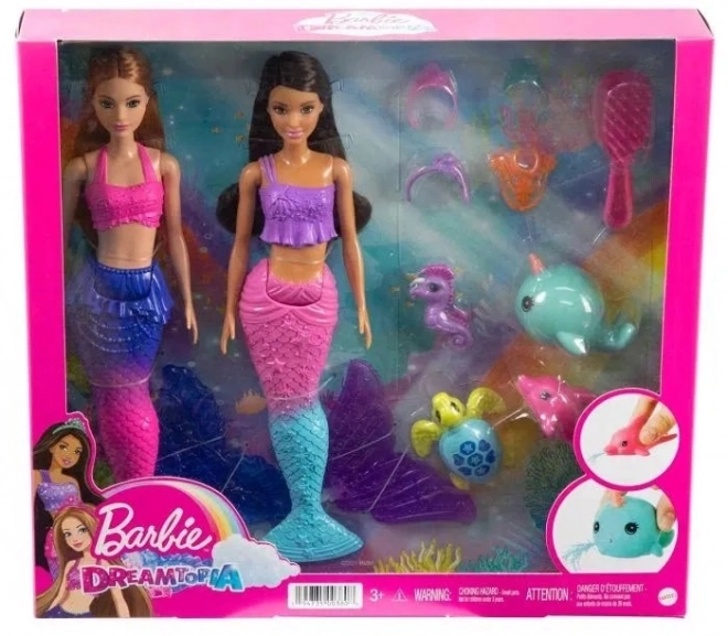 Sada 2 panenek Barbie Mořská panna HBW89