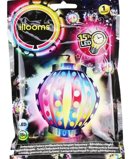ILLOOMS Nafukovací LED balónek - Lampion 1 ks