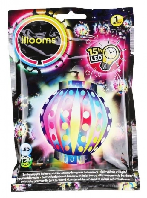 ILLOOMS Nafukovací LED balónek - lampion 1 kus