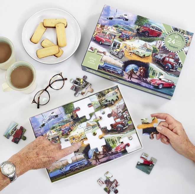 GIBSONS Puzzle Skládáme spolu: Dopravní prostředky 24 dílků