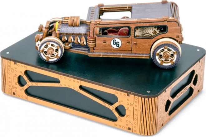 WOODEN CITY 3D puzzle Automobil Hot Rod Limitovaná edice 142 dílů