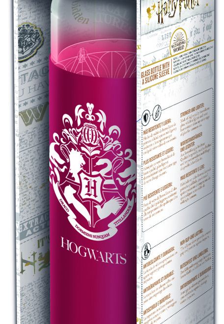 Skleněná láhev s návlekem 585 ml, Harry Potter