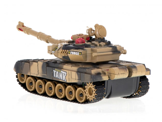 RC velký tank 2,4 GHz pouštní kamufláž