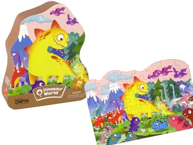 Puzzle Dinosaurus Sopka 48 dílků