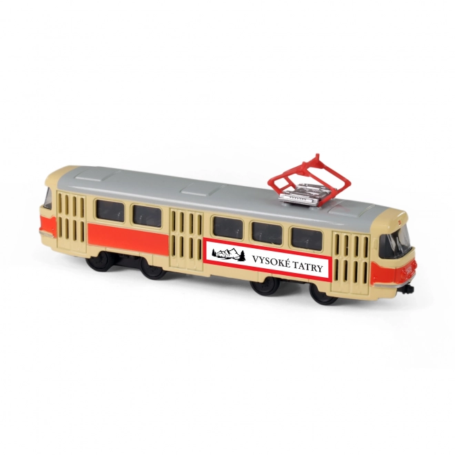 Kovová retro tramvaj 16 cm VYSOKÉ TATRY