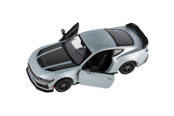 Auto Kinsmart 2024 Ford Mustang Dark Horse 1:38 kov/plast 12,5cm 4 barvy na zpětné nat. 12ks v boxu