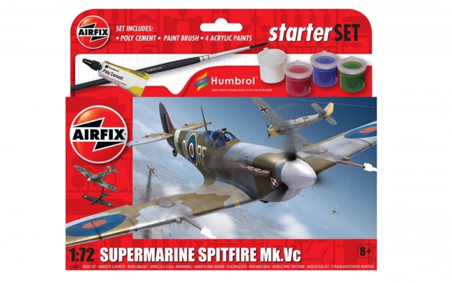 Model k sestavení Malá sada pro začátečníky Spitfire MkVc