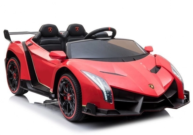 Červené auto na baterie Lamborghini Veneno