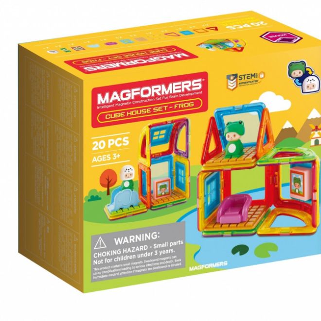 Magnetické kostky Cube House - Žába