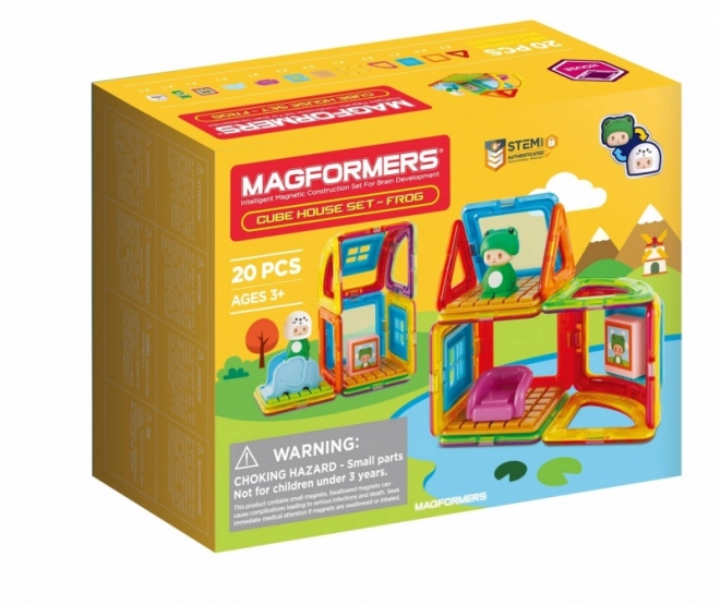 Magnetické kostky Cube House - Žába