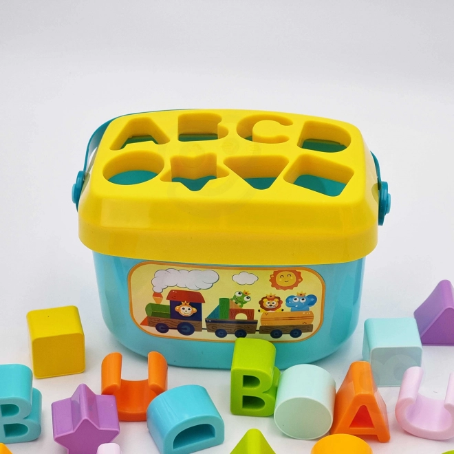 Woopie dětský sorter a kufřík s naukou abecedy a tvarů