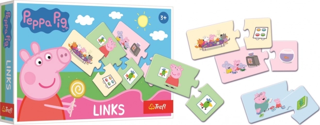 TREFL Puzzle Links Prasátko Peppa 2x14 dílků