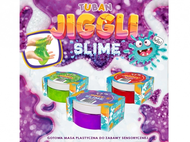 Tuban Jiggly Slime s perleťovým efektem - Tyrkysový