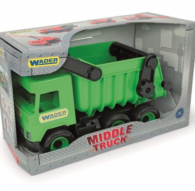 Sklápěč zelený Middle Truck v kartonu