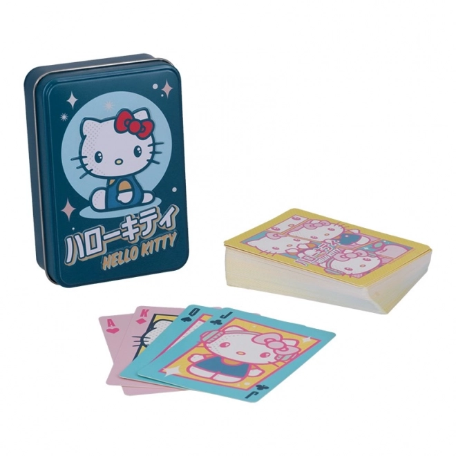 Hello Kitty hrací karty v plechovém boxu