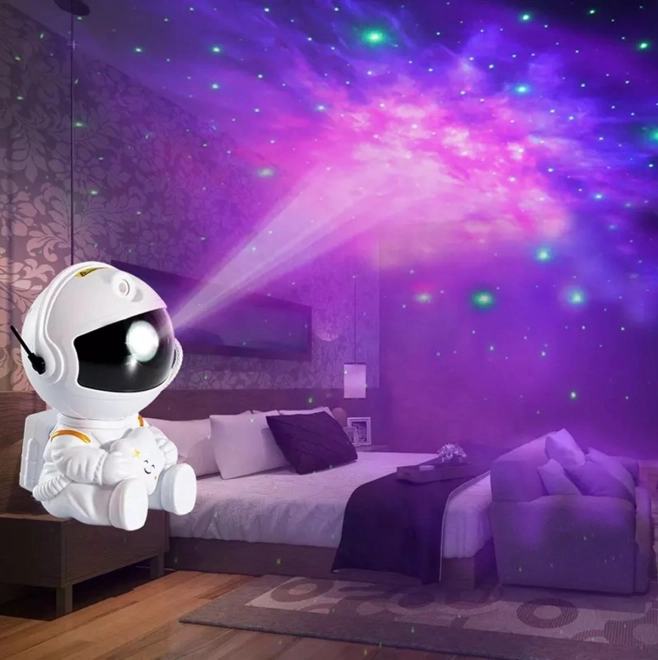 Bílý projektor Astronaut