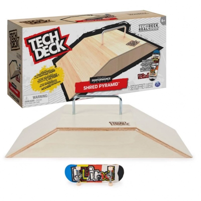 Tech Deck - dřevěná rampa