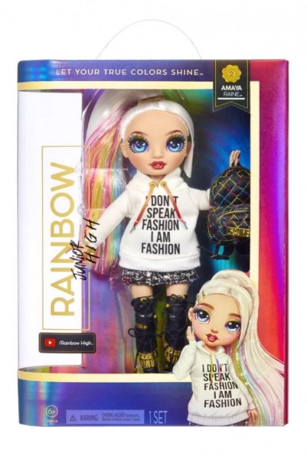Rainbow High Junior Fashion panenka, série 2 – Amaya Raine