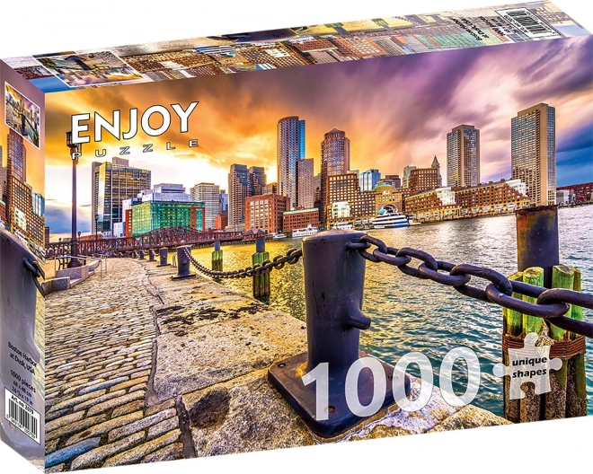 Puzzle Přístav Boston při Soumraku 1000 dílků